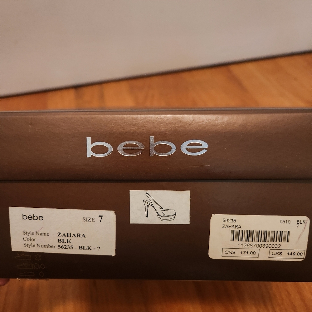Bebe Heels size 7.  5inch heel - Picture 8 of 10
